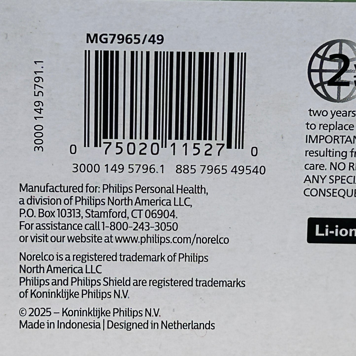 New Phillips Norelco 7000 All-in-One 22-Piece Trimmer MG7965/49