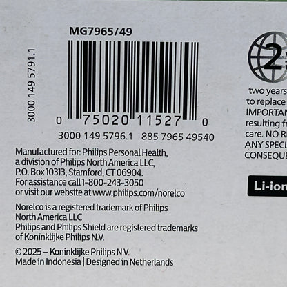 New Phillips Norelco 7000 All-in-One 22-Piece Trimmer MG7965/49