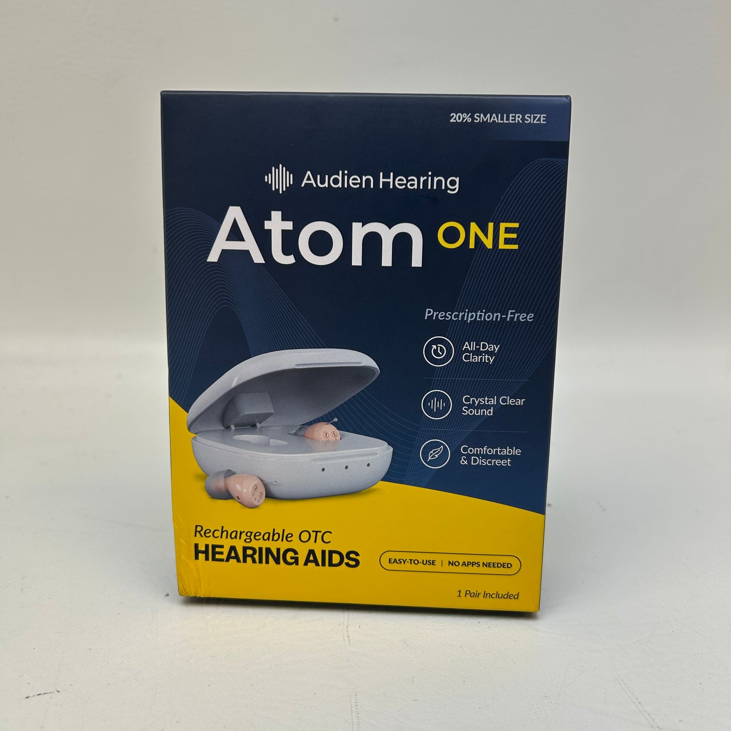 New Audien Hearing Atom One OTC Hearing Aids AT1RB004