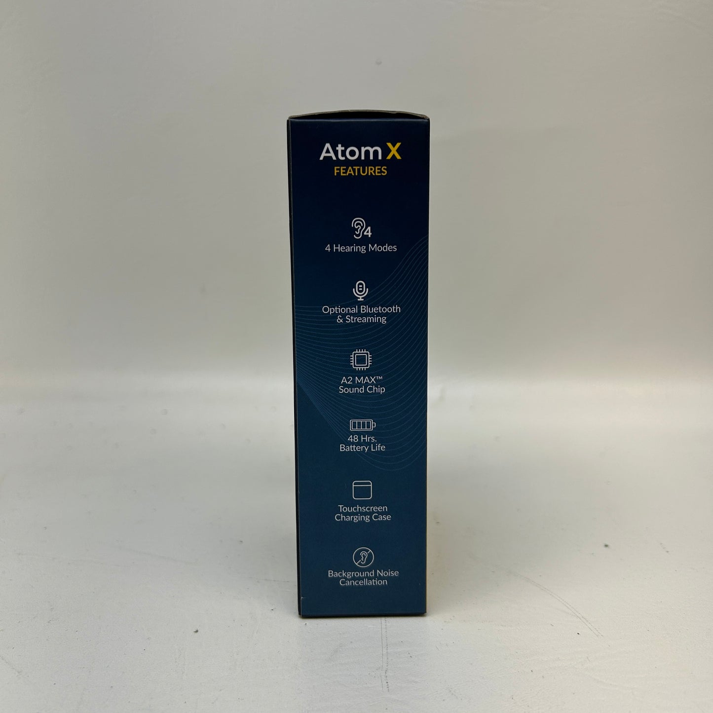 New Audien Hearing Atom X OTC Hearing Aids Touchscreen Case Bluetooth