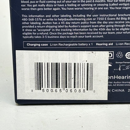New Audien Hearing Atom X OTC Hearing Aids Touchscreen Case Bluetooth