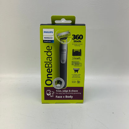 New Philips Norelco OneBlade 360 Face Body Electric Trimmer QP2834/70