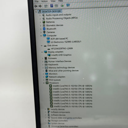 LG Gram 15Z995 15.6" i5-10210U 1.6GHz 8GB RAM 256GB SSD