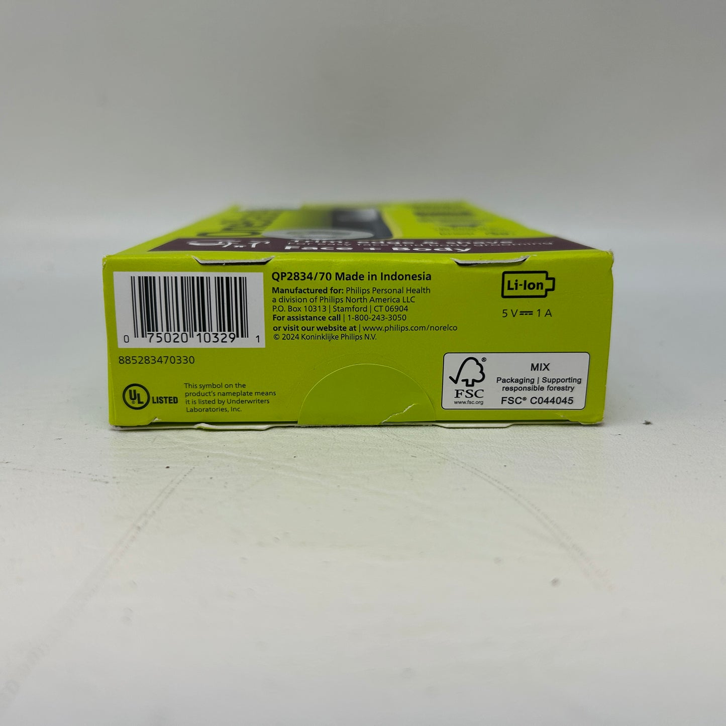 New Philips Norelco OneBlade 360 Face Body Electric Trimmer QP2834/70