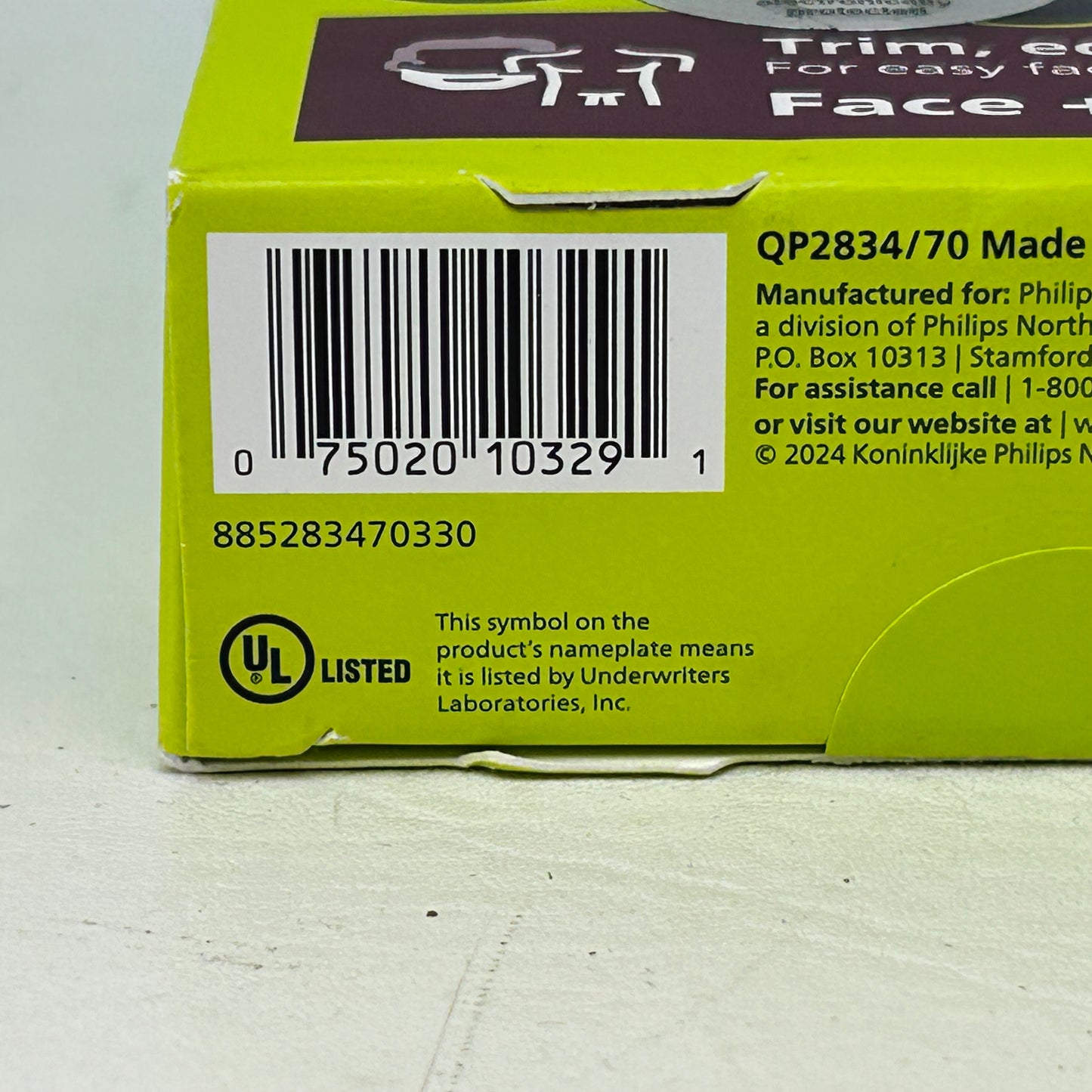 New Philips Norelco OneBlade 360 Face Body Electric Trimmer QP2834/70