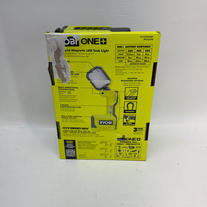 New Ryobi ONE+ 18V Hybrid Cordless LED Magnetic Task Light PCL635B 1500 Lumens