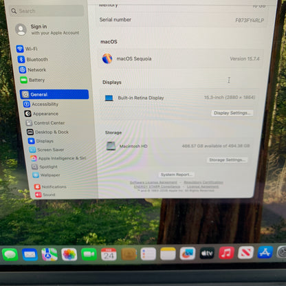 2025 Apple MacBook Pro 15" M4 10C GPU 4.5GHz 16GB RAM 512GB SSD MW1M3LL/A