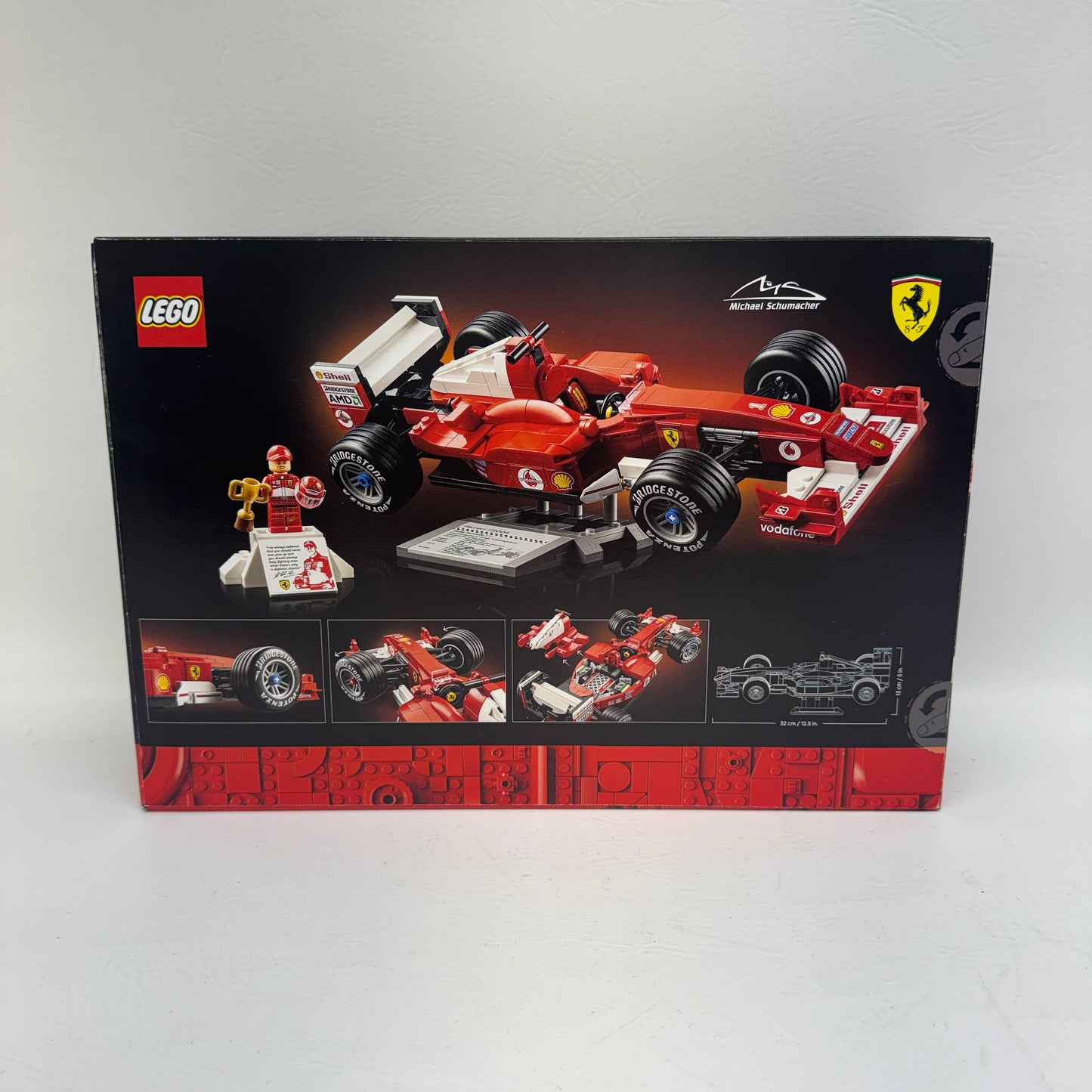 New Lego Icons Ferrari F2004 & Michael Schumacher Building Set for Adults 11375