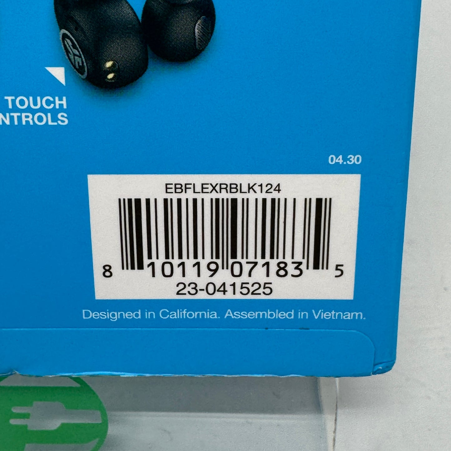 New JLab Flex True Wireless Bluetooth Open-Ear Earbuds Black 23-041525