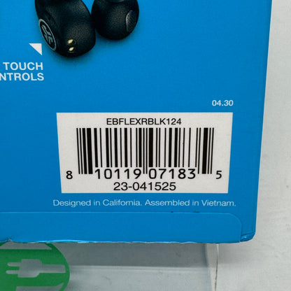 New JLab Flex True Wireless Bluetooth Open-Ear Earbuds Black 23-041525