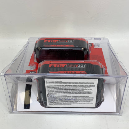New Craftsman V20 4.0 Ah Battery 2-Pack CMCB204-2 High Capacity Lithium Ion