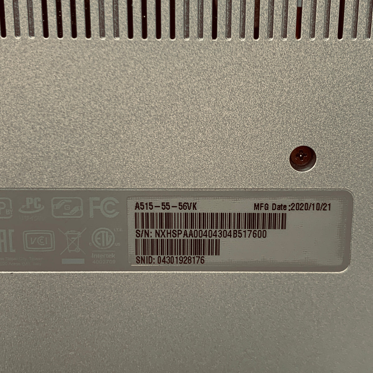 Acer Aspire 5 A515-55 15.6" i5-1035G1 1.0GHz 8GB RAM 256GB SSD