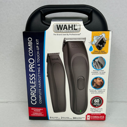 New Wahl Cordless Pro Hair Clipper & Trimmer Combo Kit 3028040