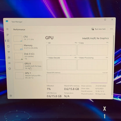 Asus ROG Flow X16 GV601V 16" i9-13900H 2.6GHz 32GB RAM 1TB SSD GeForce RTX 4060