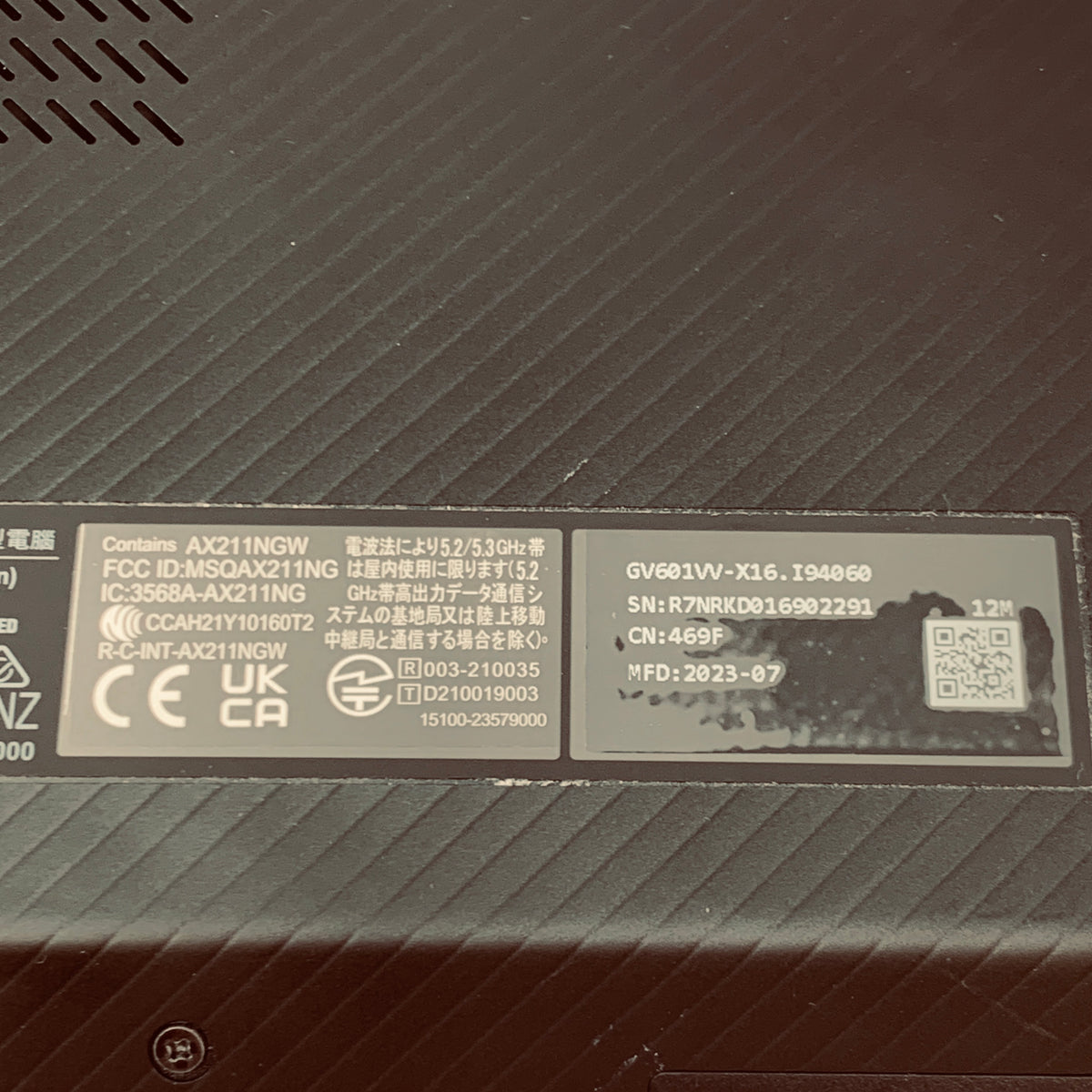 Asus ROG Flow X16 GV601V 16" i9-13900H 2.6GHz 32GB RAM 1TB SSD GeForce RTX 4060