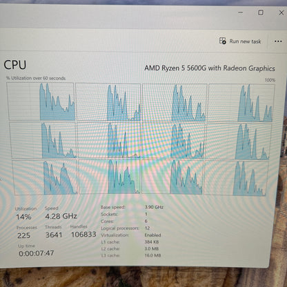 HP M01-F3xxx 9026OPD Ryzen 5 5600G 3.90GHz 12GB RAM 512GB SSD