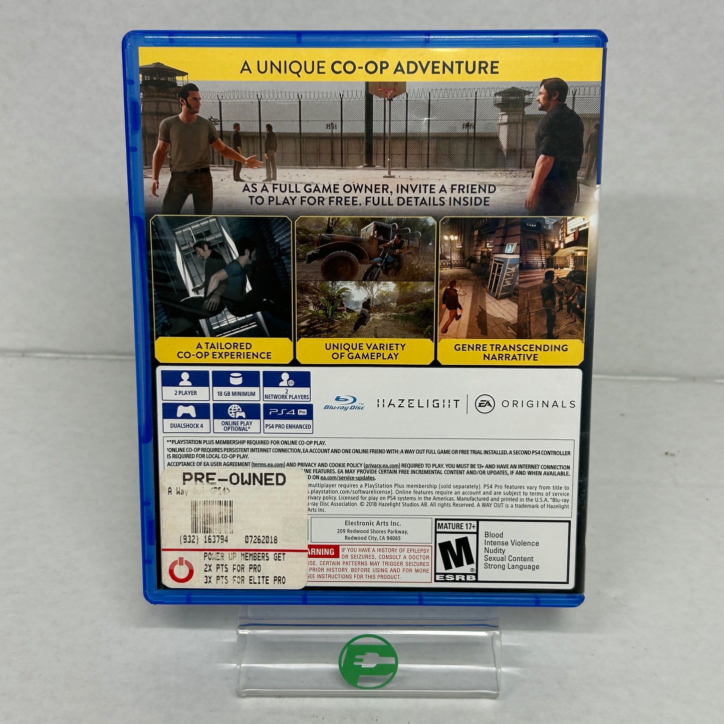 A Way Out (Sony PlayStation 4 PS4, 2018)