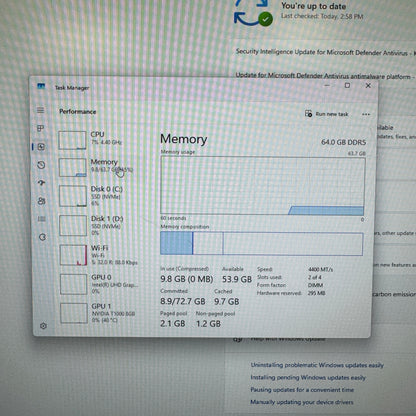 HP Z2 G9 AOCIQ3N i9-14900K 3.20GHz 64GB RAM 512GB SSD NVIDIA T1000