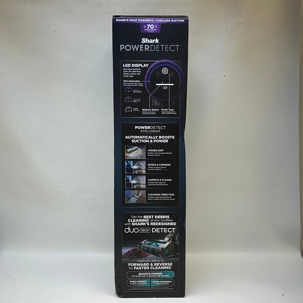 New Shark PowerDetect Cordless Stick Vacuum  Bagless Cordless Purple/Black