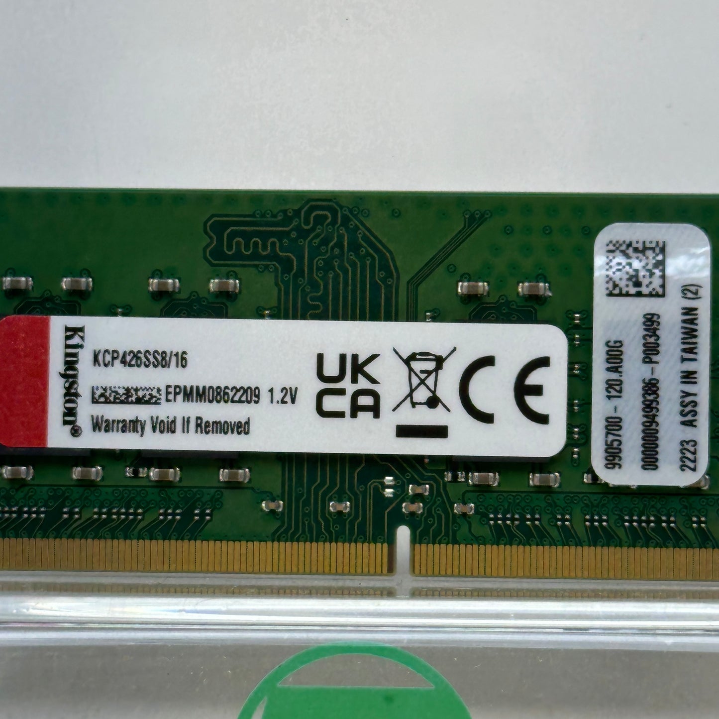Kingston KCP548SS8-16 16GB (1x16GB) RAM DDR4 3200MHz