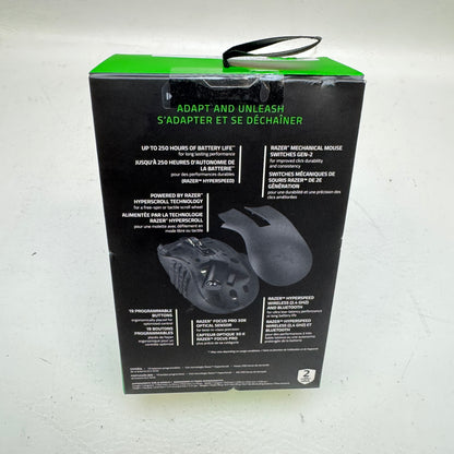 New Razer NAGA V2 Hyperspeed HyperSpeed Wireless Gaming Mouse RZ01-03600100-R3U1