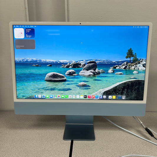 2021 Apple iMac 24" M1 8 Core 3.2GHz 16GB RAM 512GB SSD Blue Z12X2LL/A