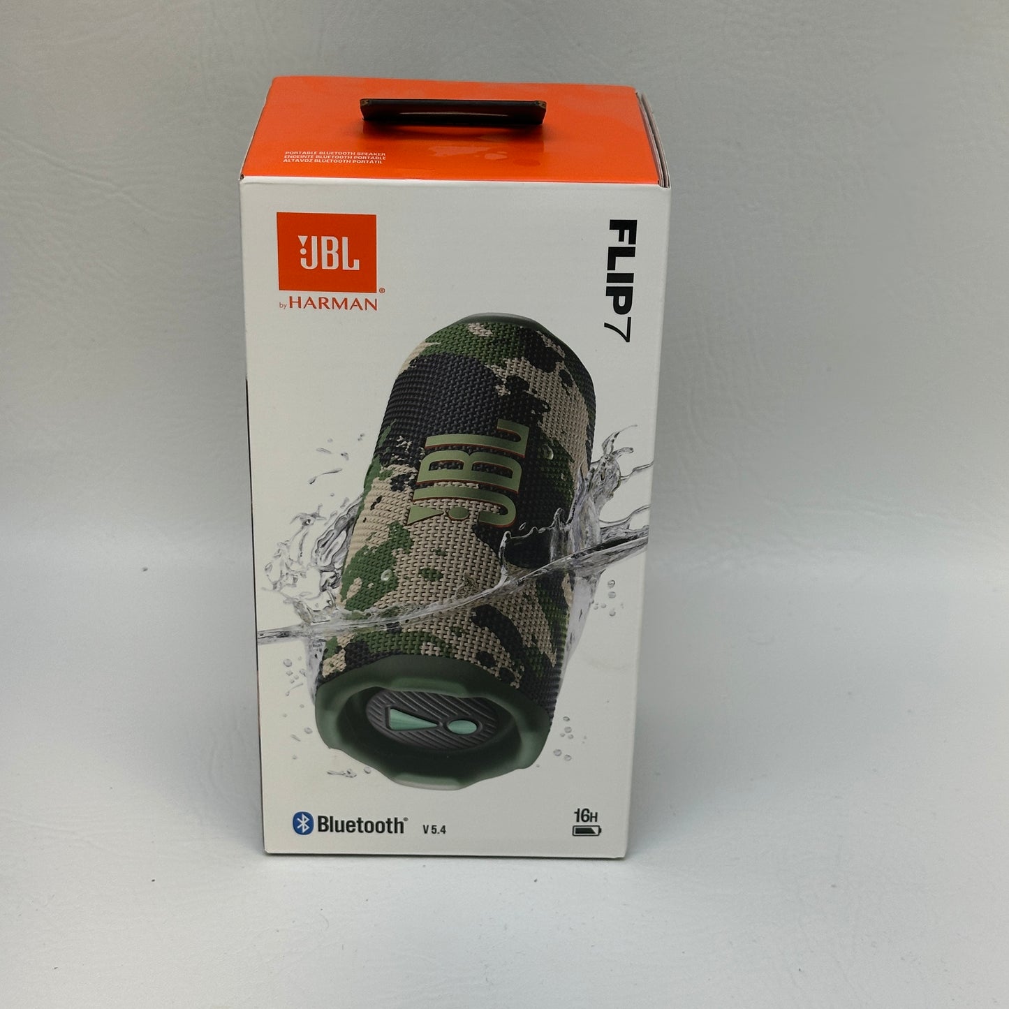New JBL Flip 7 Portable Wireless Bluetooth Speaker Camo JBLFLIP7SQUADAM