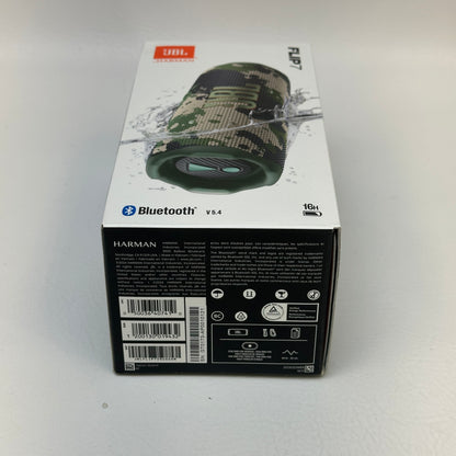 New JBL Flip 7 Portable Wireless Bluetooth Speaker Camo JBLFLIP7SQUADAM