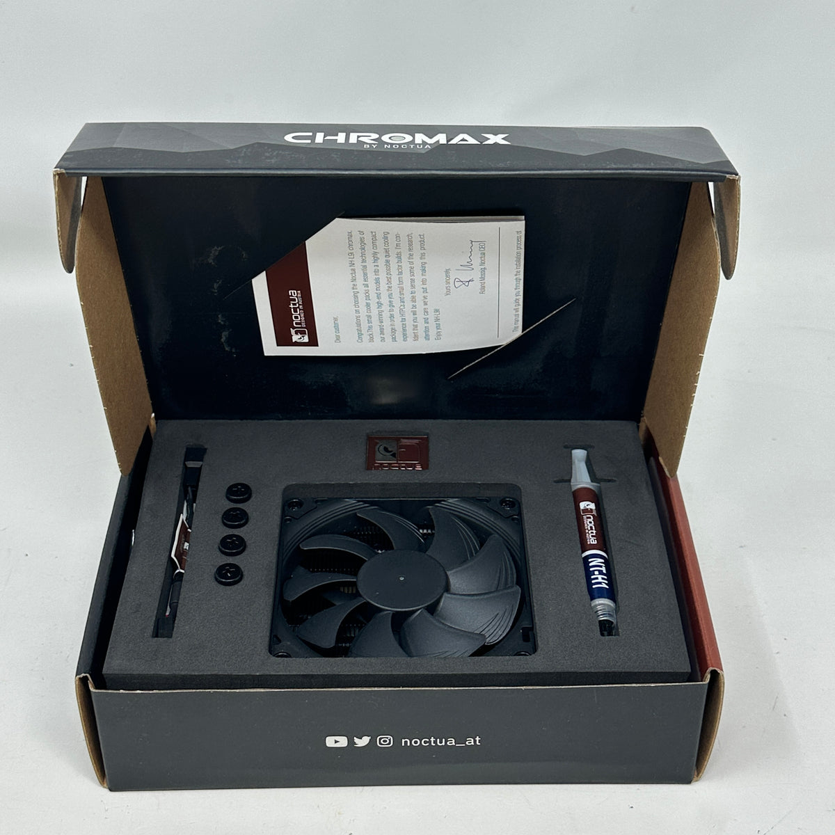 New Noctua NH-L9i chromax.black NH-L9I CH.BK Low Profile CPU Cooler SFF Mini ITX