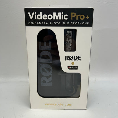New Rode VideoMic Pro+ Premium On-Camera Shotgun Microphone VMPRPLUS