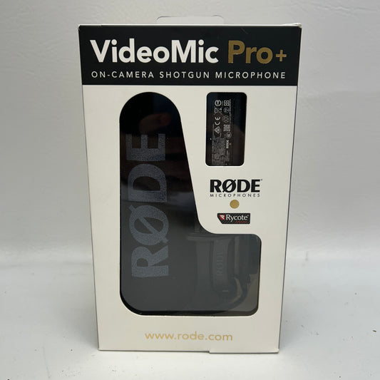 New Rode VideoMic Pro+ Premium On-Camera Shotgun Microphone VMPRPLUS