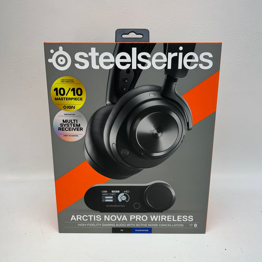 New SteelSeries Arctis Nova Pro Wireless Gaming Headset Black