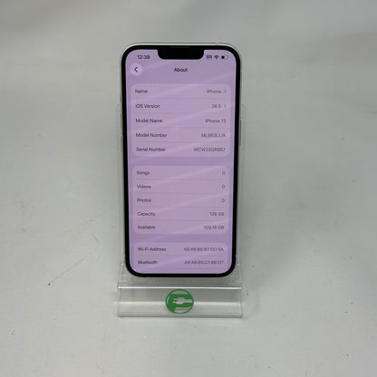 Factory Unlocked Apple iPhone 13 128GB Starlight ML953LL/A