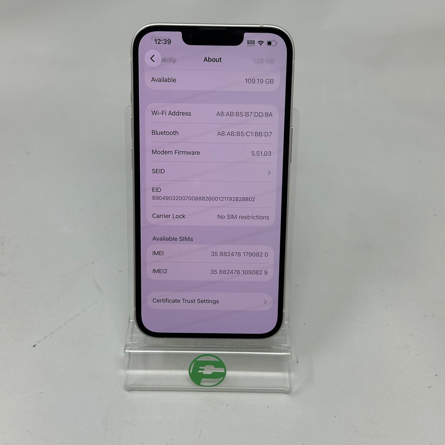 Factory Unlocked Apple iPhone 13 128GB Starlight ML953LL/A