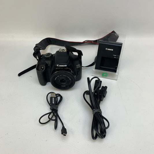 Canon EOS 1300D 18.0MP Digital SLR DSLR Camera w/Canon EF-S 24mm 1:2.8 STM Prime Lens