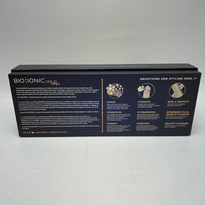 New Bio Ionic GoldPro 1" Smoothing & Styling Iron