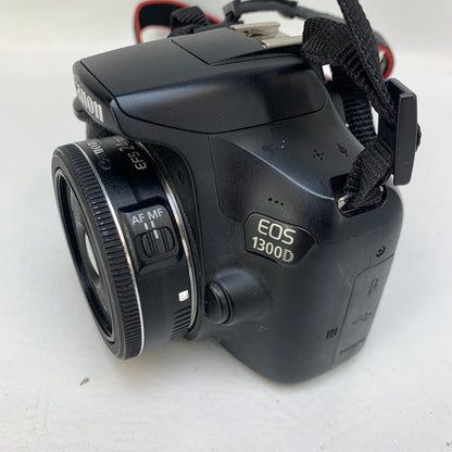 Canon EOS 1300D 18.0MP Digital SLR DSLR Camera w/Canon EF-S 24mm 1:2.8 STM Prime Lens