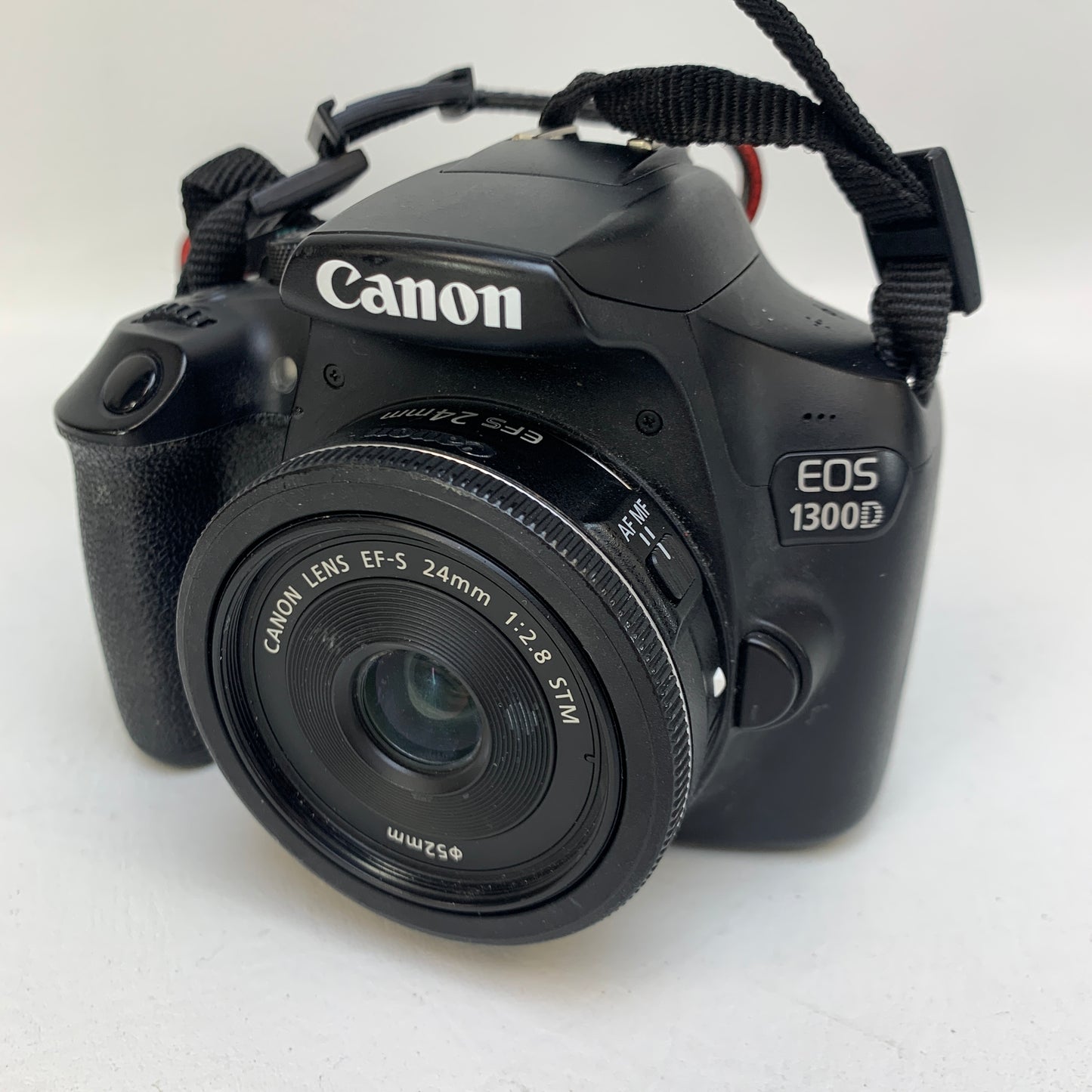 Canon EOS 1300D 18.0MP Digital SLR DSLR Camera w/Canon EF-S 24mm 1:2.8 STM Prime Lens