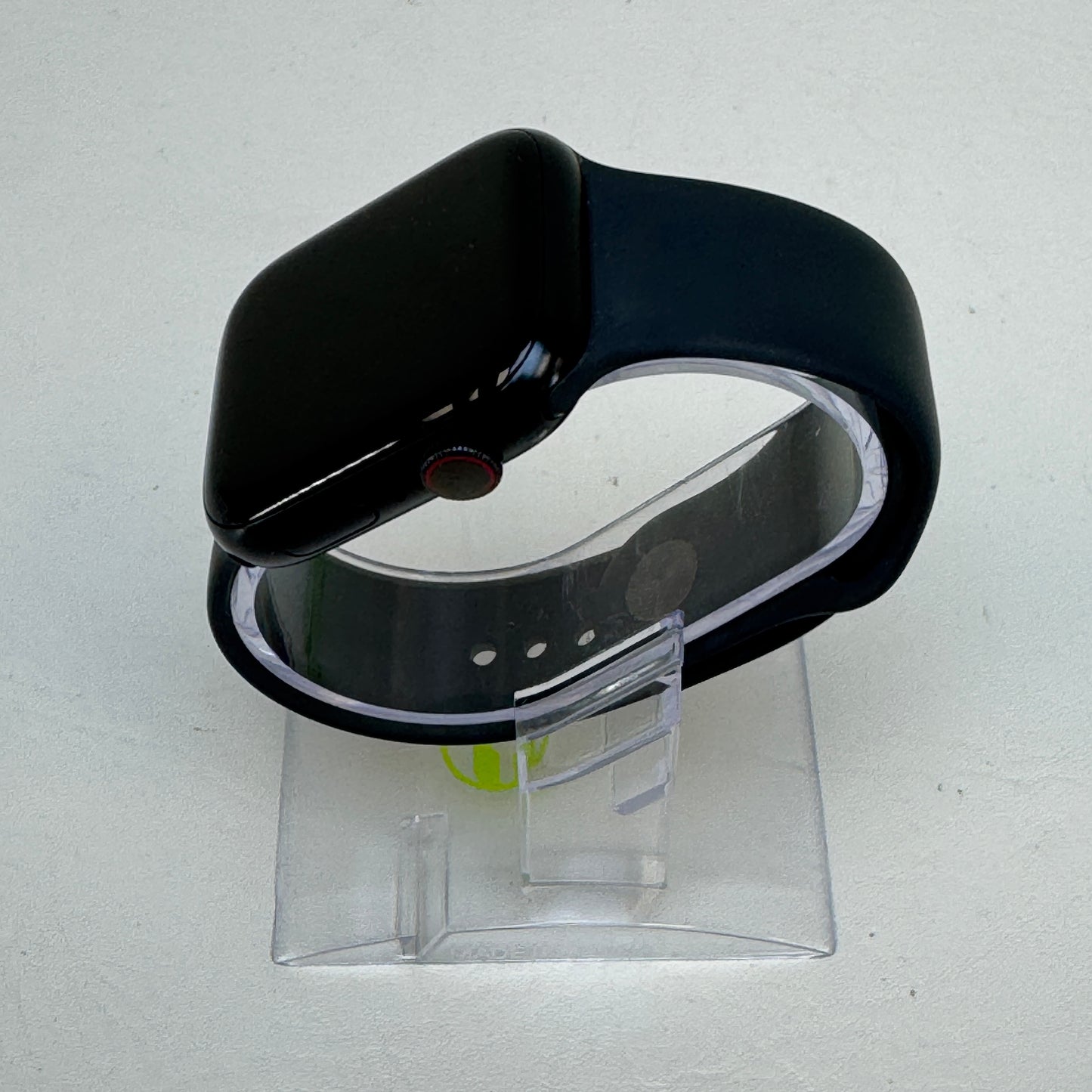 Unlocked Apple Watch Series 8 45MM Midnight Stainless Steel Black Sport Band MNVL3LL/A