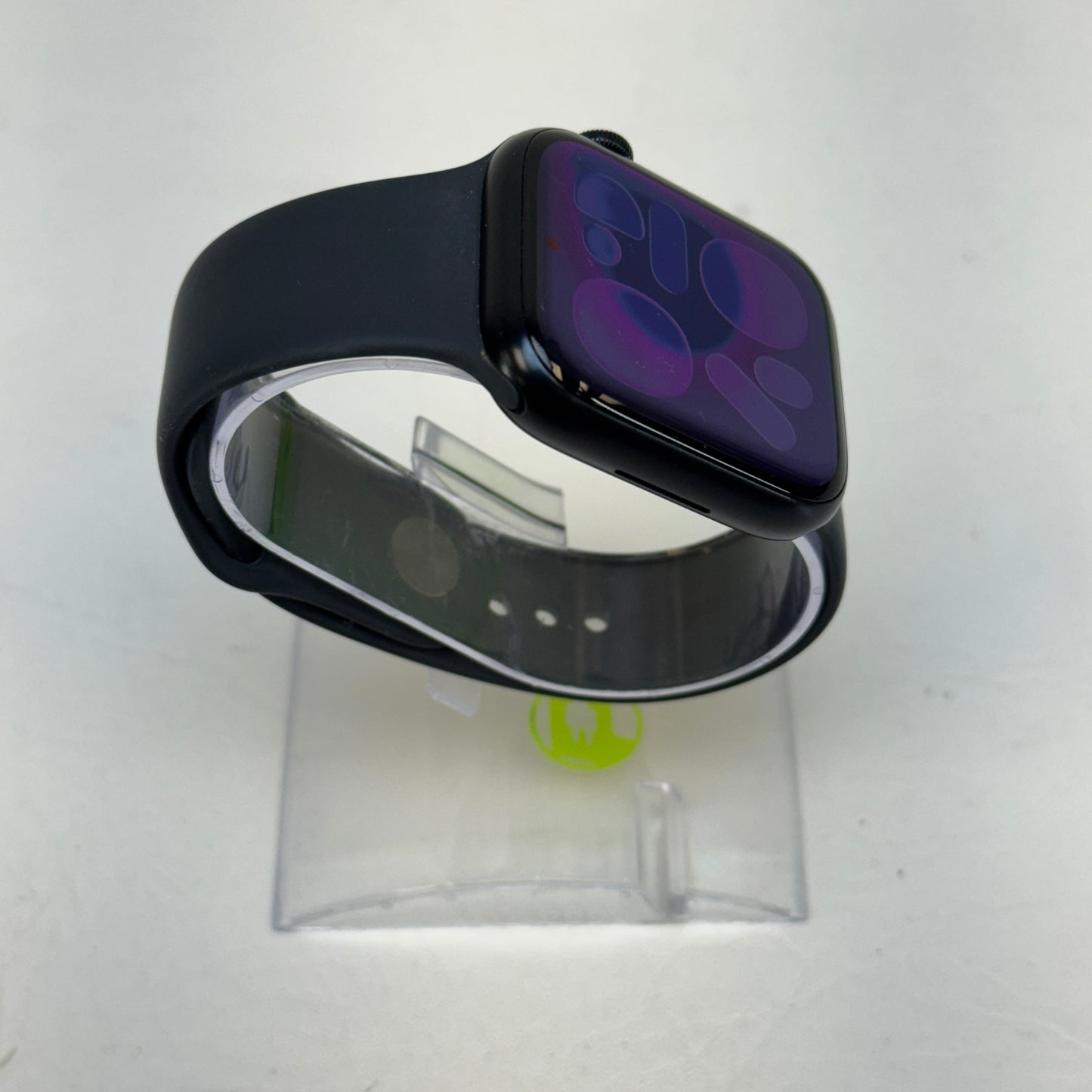 Unlocked Apple Watch Series 8 45MM Midnight Stainless Steel Black Sport Band MNVL3LL/A