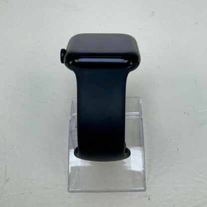 Unlocked Apple Watch Series 8 45MM Midnight Stainless Steel Black Sport Band MNVL3LL/A