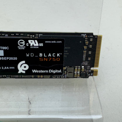 Western Digital WD 2280mm Black SN750 500GB M.2 NVMe Gen 3.0 x 4 SSD WDBRPG5000