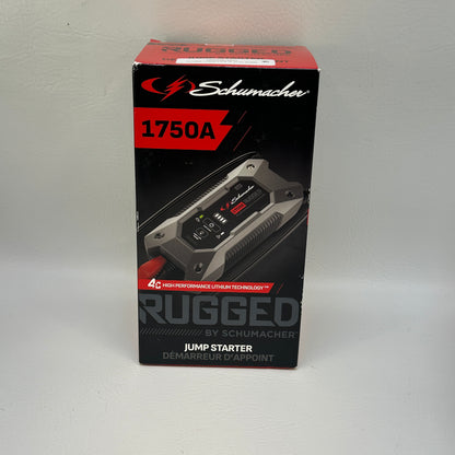 New Schumacher Electric Rugged 1750A Lithium Car Battery Jump Starter SL1669