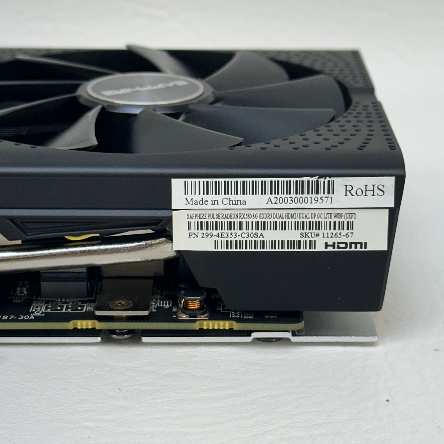 Sapphire Pulse Radeon RX 580 Dual OC 8GB GDDR5 Graphics Card 11265-67