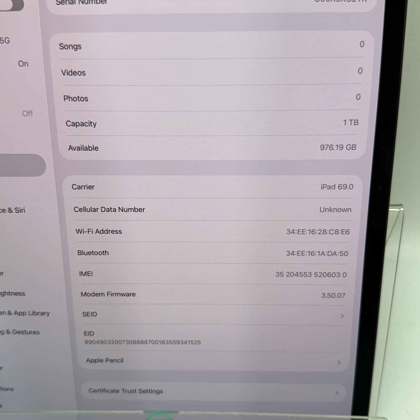 Unlocked Apple iPad Pro 13" M4 1TB Space Black MVXW3LL/A