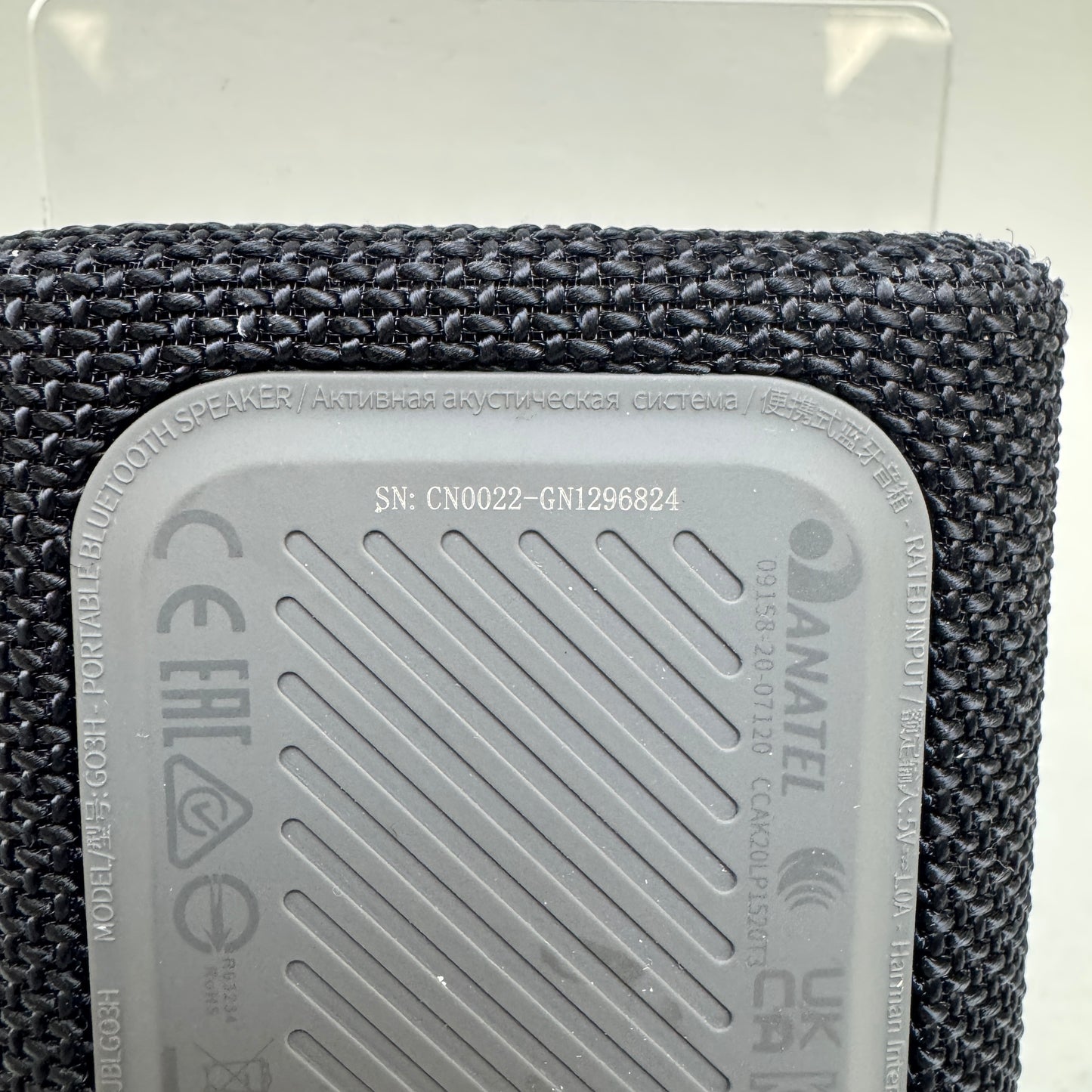 JBL Go 3 Portable Wireless Bluetooth Speaker Black GO3H