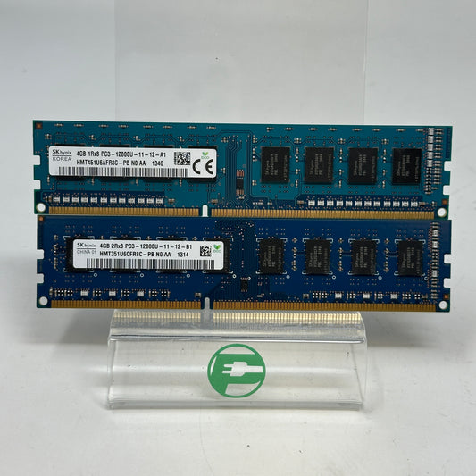 SK Hynix 2Rx8 PC3-12800U-11-12-B1 8GB (2x4GB) RAM DDR3 1600MHz HMT351U6CFR8C