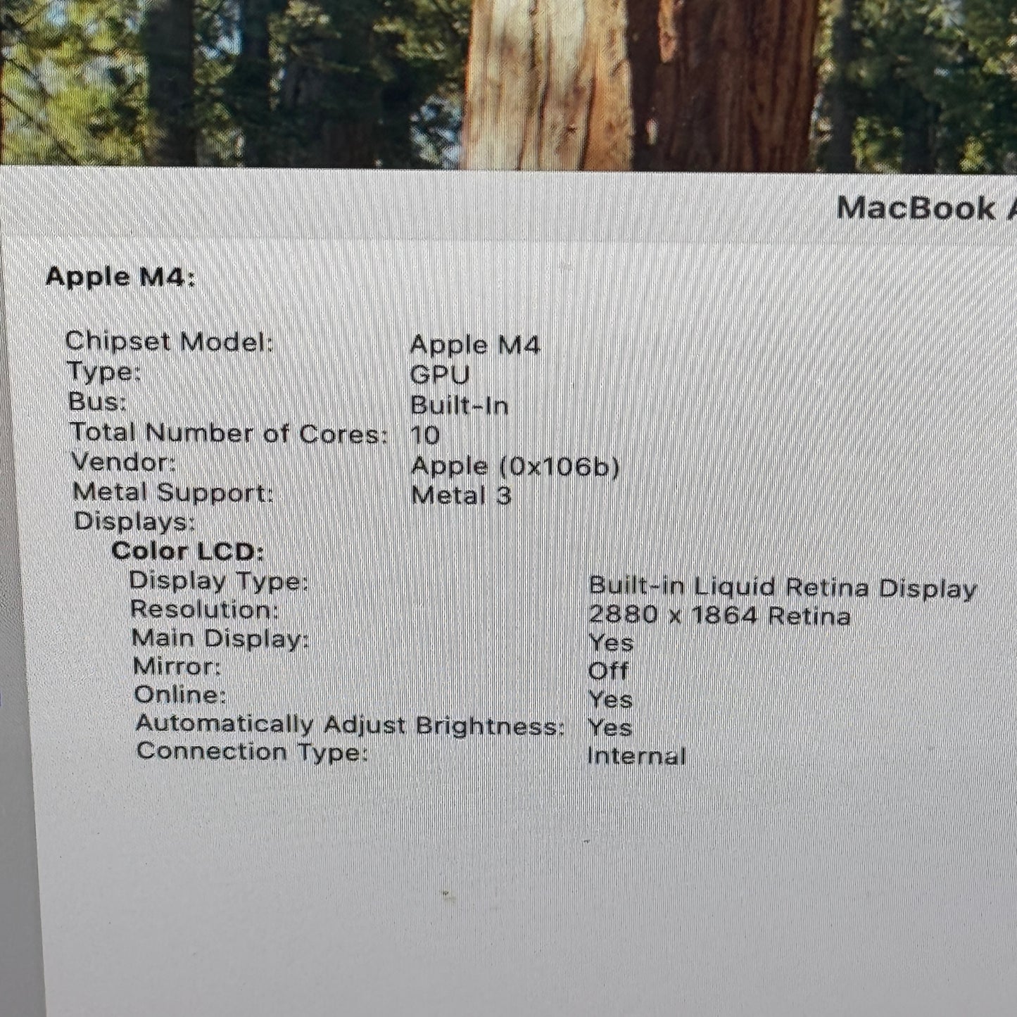 2025 Apple MacBook Air 15" M4 10C GPU 4.5GHz 16GB RAM 256GB SSD MW1L3LL/A