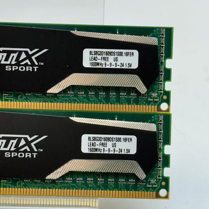 Ballistix Sport 8GB (2x4GB) RAM DDR3 1600MHz BG112NG.T8