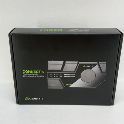 Lewitt Connect 6 DSP-Powered USB-C Audio Interface 6x6 for Desktop & Mobile